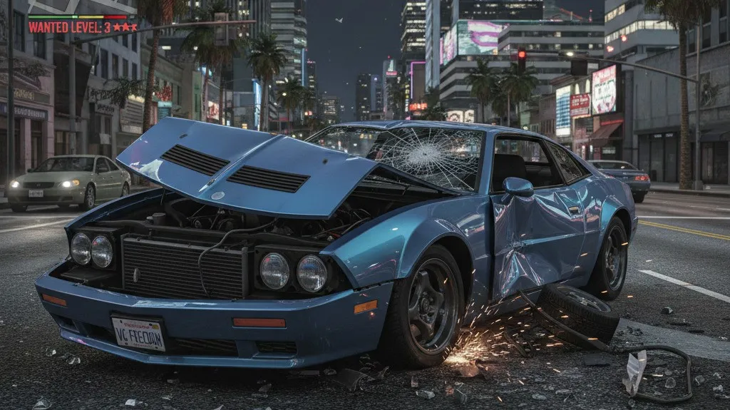 Vehicle Damage and Accidents GTA6 Vehicles Leak